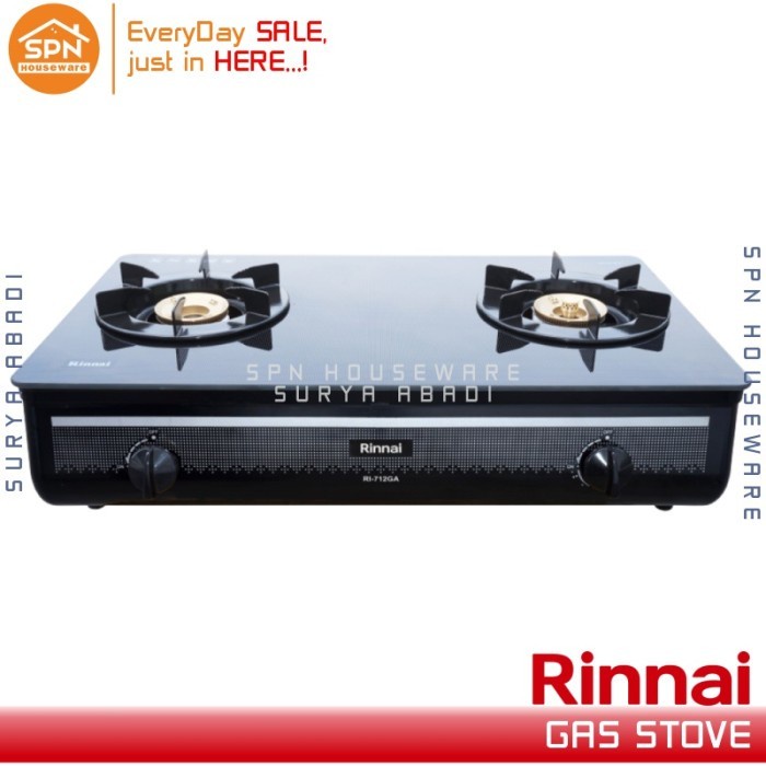 Kompor Gas (B) Kaca RI-712 GA RINNAI