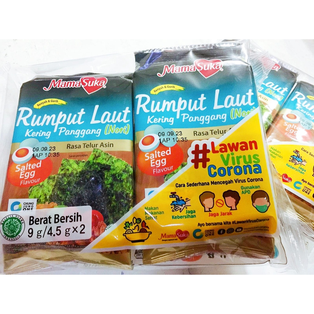 MamaSuka Rumput Laut Kering Panggang Nori - Pilih Varian Rasa