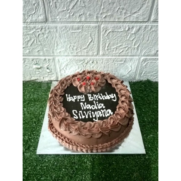kue ulang tahun basecake brownies