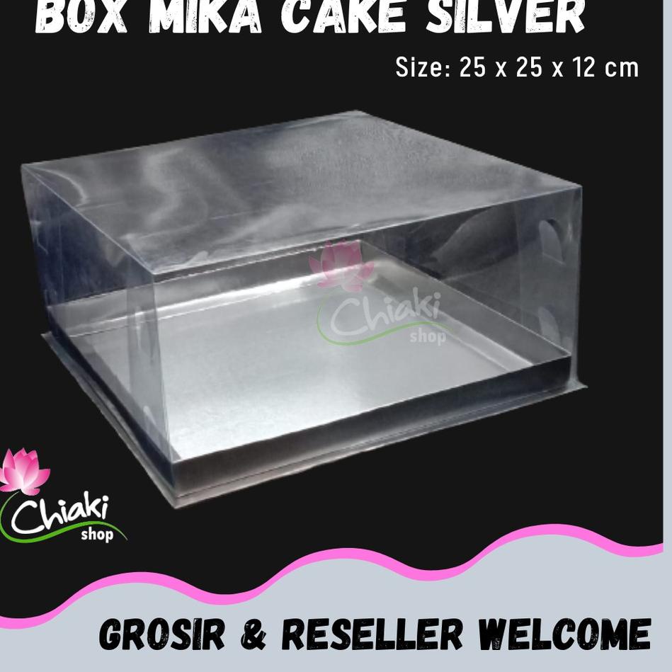 

- DSF Box Cupcake isi 9 SILVER 25x25x12 cm Kotak Mika Donat Dus Kue Kardus Emas Muffin Cake Pudding Karton Buruan Beli-