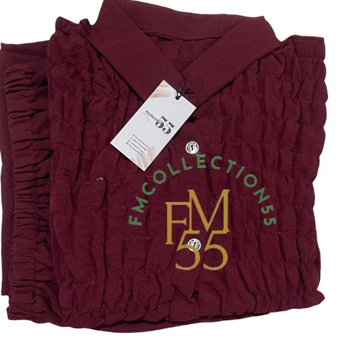 [CODEJO18] Smoke Set - Setcel Smoke One Set Wanita  Setelan Crinkle Best Seller [MJT]