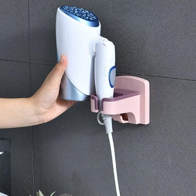 Berkualitas--HAIR DRYER HOLDER Rak Gantung Hair Dryer Blower Rak Pengering Rambut