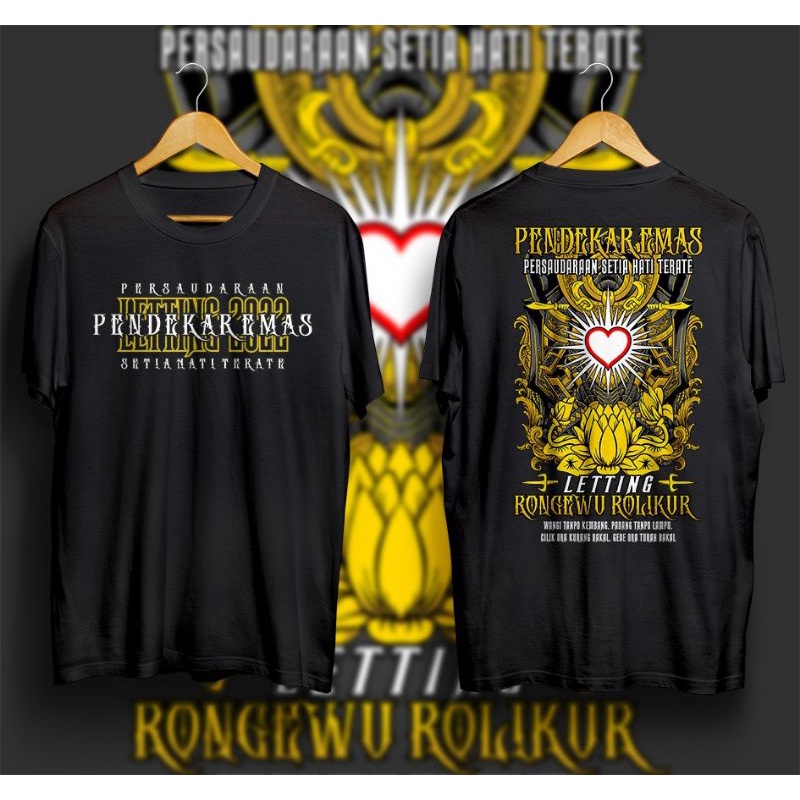 KAOS TERATE EMAS, KAOS PSHT EMAS TERBARU, kaos psht letting 2022 rongewurolikur