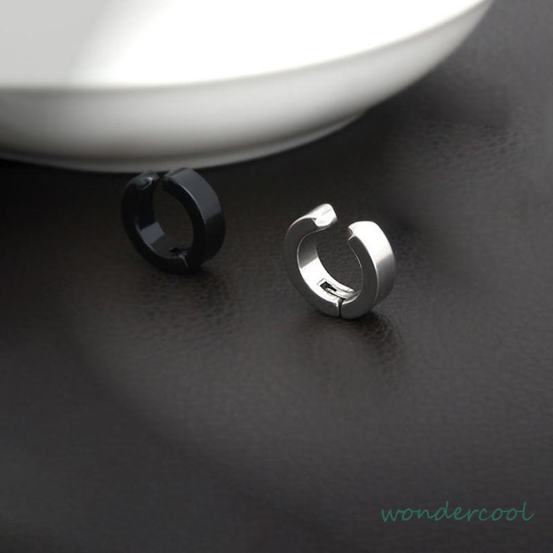 Bahan Titanium Steel Anting Magnet Tanpa Lubang Telinga Palsu Anting-Won