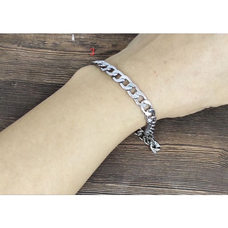 Fifi Fashion Gelang Rodium Import Premium Model Perhiasan Lapis Silver GR002