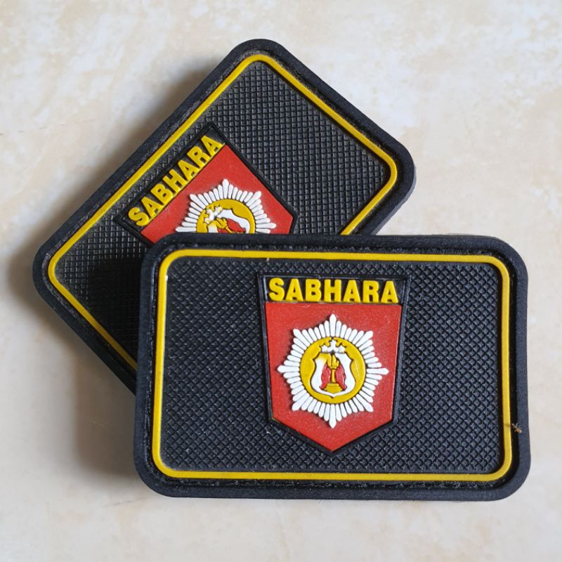 patch rubber logo sabhara - polisi - polri - tempelan emblem karet