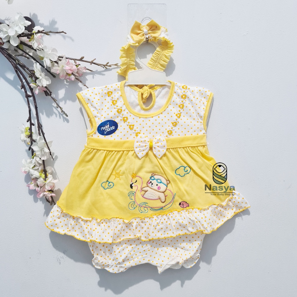 [P-042] Dress Bayi (0-6 bulan) Perempuan Motif Cartoon