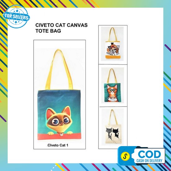 Tas Totebag Selempang Tote Bag Kuliah Sekolah Kain Kanvas Jinjing Tenteng Bahu Samping Mini Fashion 