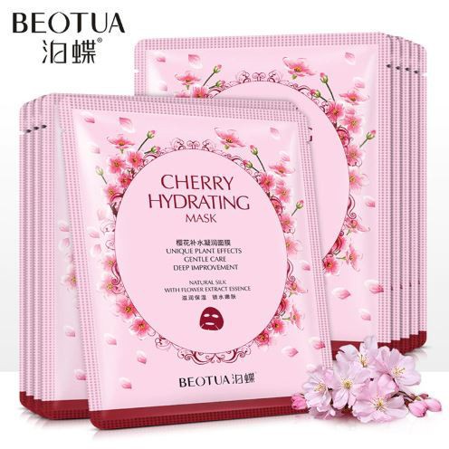 Masker Wajah BEOTUA Cherry Hydrating Mask Rumah Cantik 354 Sheet Mask Wajah Yang Mencerahkan Melembutkan Dan Melembabkan Kulit Wajah