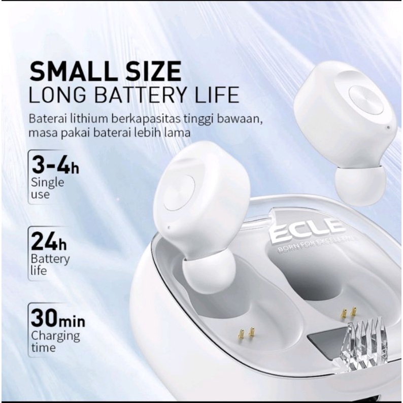 ECLE XG-8 TWS 5.0 white earphone