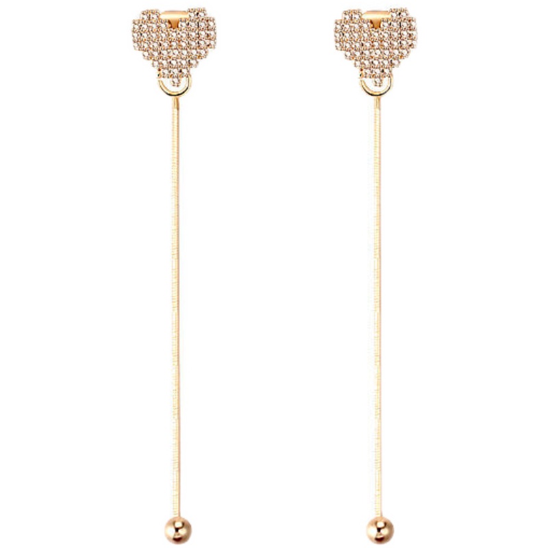 Baru Sederhana Bersinar Kupu-Kupu Bling Rumbai Anting Panjang Ear Studs Untuk Wanita Gadis Aksesori