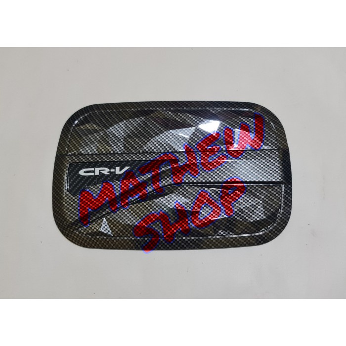 [BISA COD] Tank Cover Crv Turbo 2017Up Carbon / Tutup Tangki Bensin All New C-Rv - Putih / Perlengka