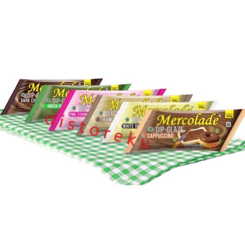 200gr MERCOLADE DIPGLAZE WHITE VANILA DIP-GLAZE KEMASAN POUCH 200gr