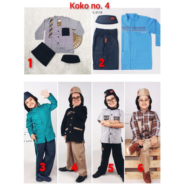 DANNIS ANAK KOKO COWOK SIZE 4