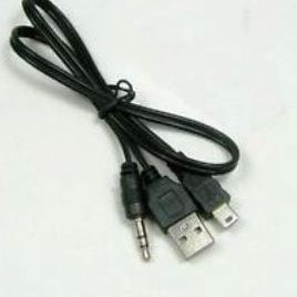 Serbu sekarang--Mini USB to AUX 3.5mm Audio Adapter Cable Kabel Speaker Bluetooth DLL Sound Music