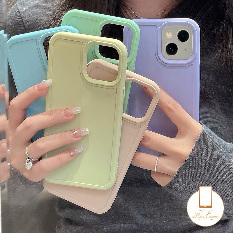 Soft Case Matte Warna Permen Macaron Untuk iPhone 11 XR 7Plus 8Plus 12 13 14 Pro Max X XS Max 7 8 Plus 11 Pro Max