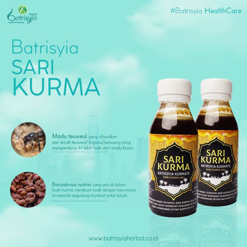 

Batrisyia Sari Kurma/sari kurma plus madu teuwel/175 gram