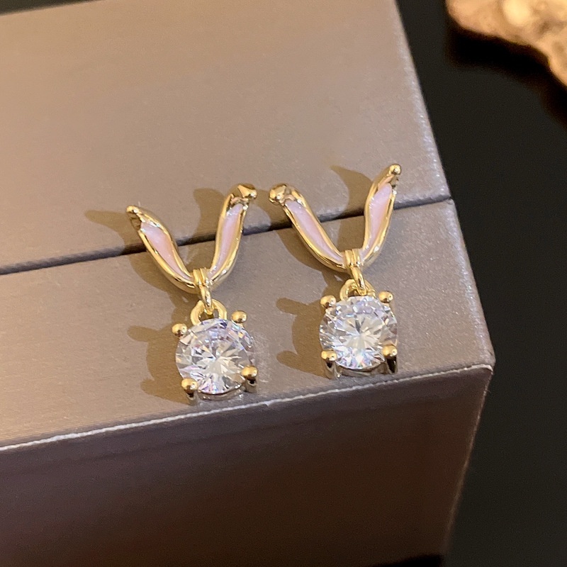 Anting Bentuk Kelinci Bahan Zirkon