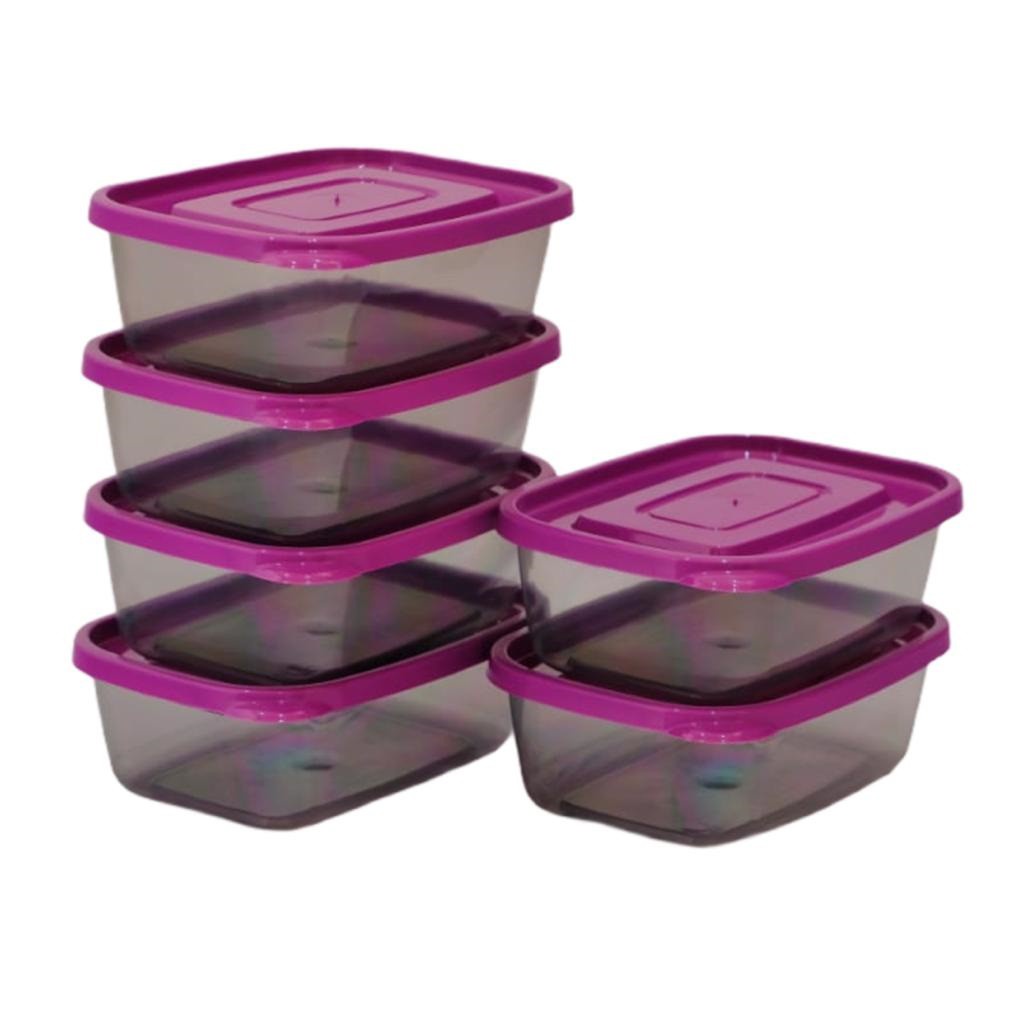 TOPLES SUSUN CALISTA FURANO SET 6 PCS FOOD KONTAINER TOPLES KOTAK 500 ML WADAH PLASTIK KOTAK PENYIMPANAN SAYURAN KULKAS FOOD BOX PREPARATION