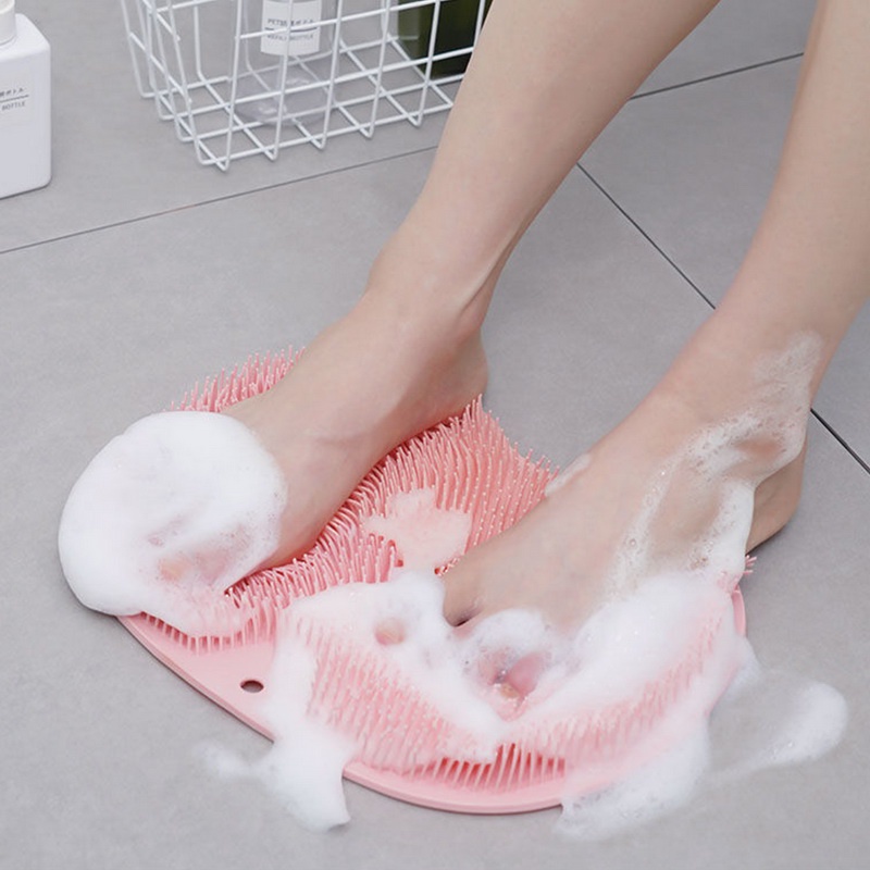 Sikat Pembersih Kaki Multifungsi Bahan Silikon Anti slip Untuk Kamar Mandi