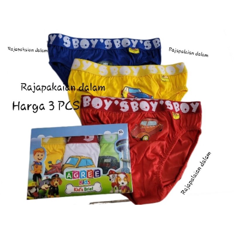 Celana dalam Anak laki laki Agree kisd AG206 Harga 3 PCS