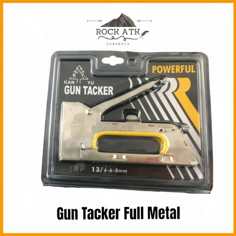 

Stapler Tembak Kan Yu / Cekrekan / Pengokot / Hekter Gun Tacker / Staples Sofa, Staples Jok, Stepler Motor Merk Kan Yu Original