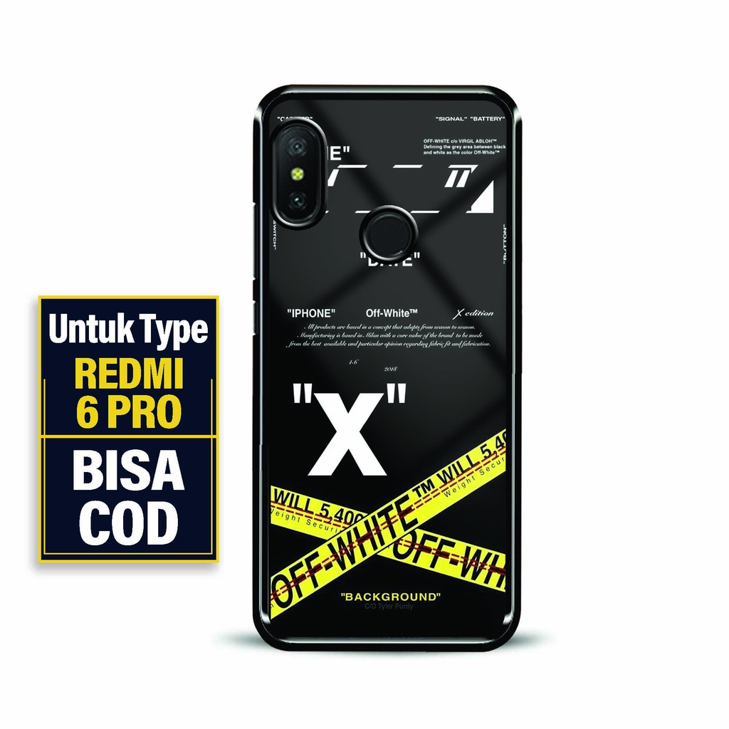 Case Glossy Premium Redmi 6 Pro - 2D Glossy Redmi 6 Pro - Fashion Motif [ Aesth Sticker 1 ] Redmi 6 