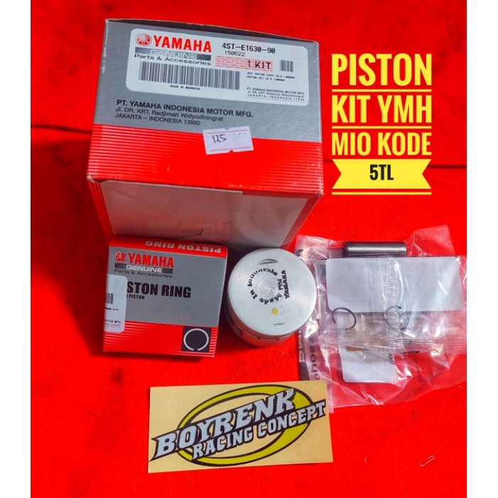 PISTON SEHER KIT MIO 5MX STD s/d 100 ORIGINAL ORI ASLI YAMAHA YGP-BOYRENK RACING