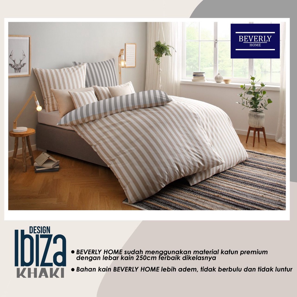 KAIN SPREI METERAN KATUN CVC MOTIF SALUR IBIZA