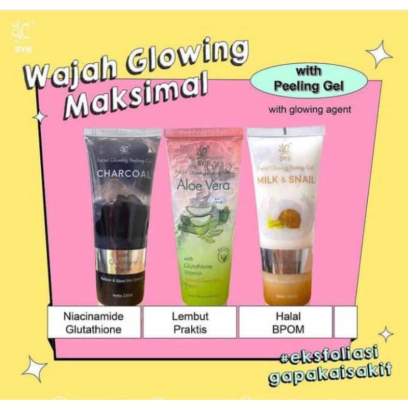 SYB PEELING GEL/ gel exsfoliasi kulit wajah