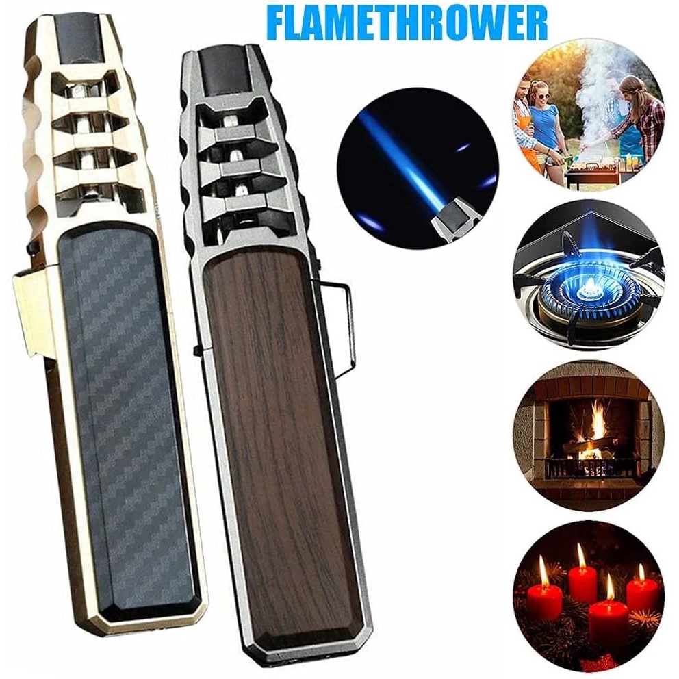Jobon Korek Api Gas Flame Jet Gun Butane Torch - ZB-588 - Brown