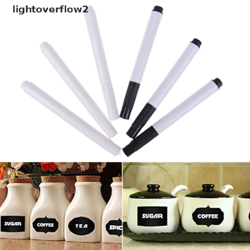 (lightoverflow2) 1pc Spidol Kapur Cair Warna Putih Untuk Papan Tulis / Kaca / Jendela (ID)