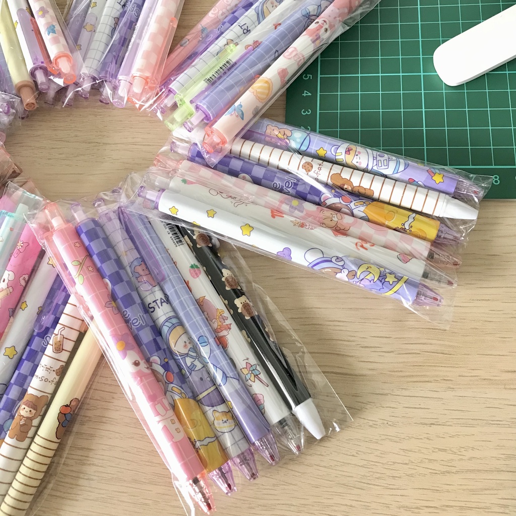 6 Pcs Pena Pulpen Cetek Gel Mix OSM-ST0035