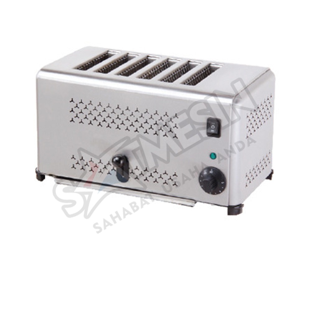 EST-6 ALAT PEMANGGANG ROTI MANUAL - TOASTER 6 SLOT -  GETRA