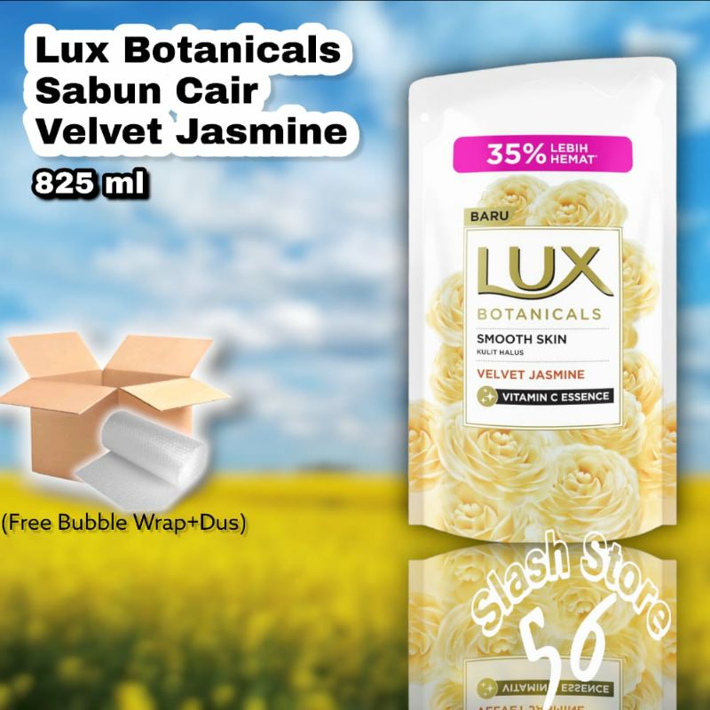Sabun Cair Lux 825 ml / 850 ml LUX BOTANICALS SABUN MANDI CAIR VELVET JASMINE 825 ml