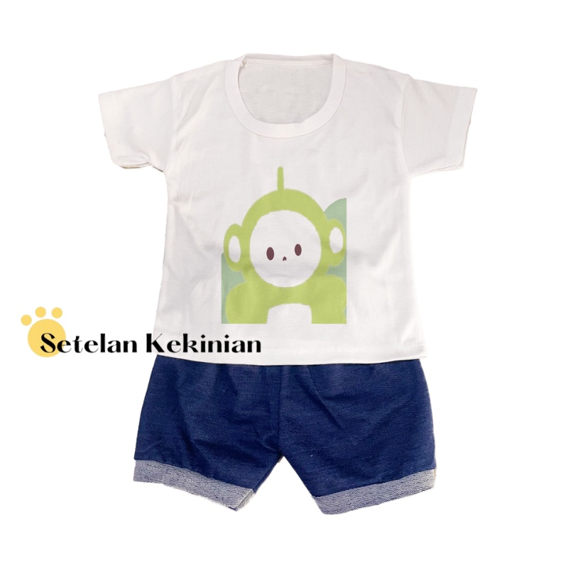 [BEAR] Setelan Anak Laki Laki 0-12bulan Bear Lucu Kekinian Set Baby Newborn Kado Akikah