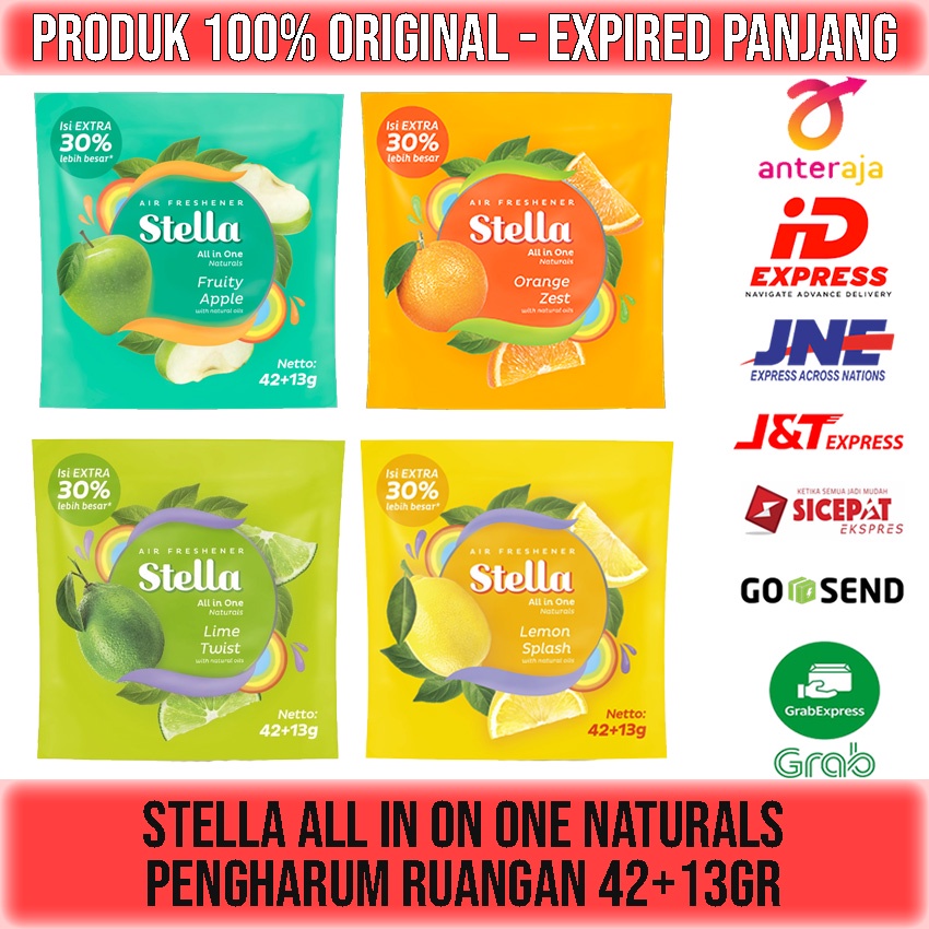 STELLA ALL IN ONE PARFUM GANTUNG PENGHARUM RUANGAN MOBIL 42gr