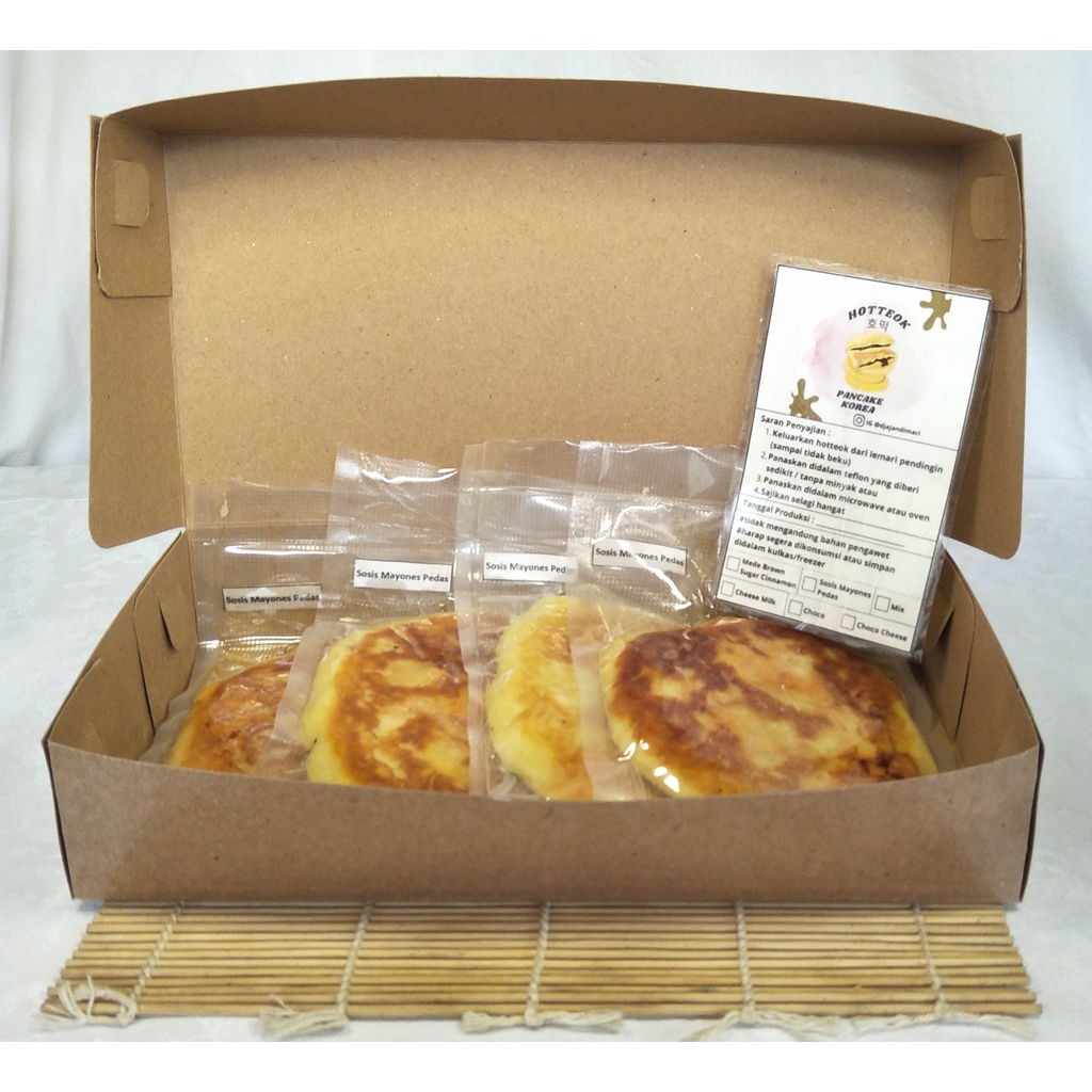 

Hotteok Korean Pancake (siap makan atau packaging vakum/non vakum)