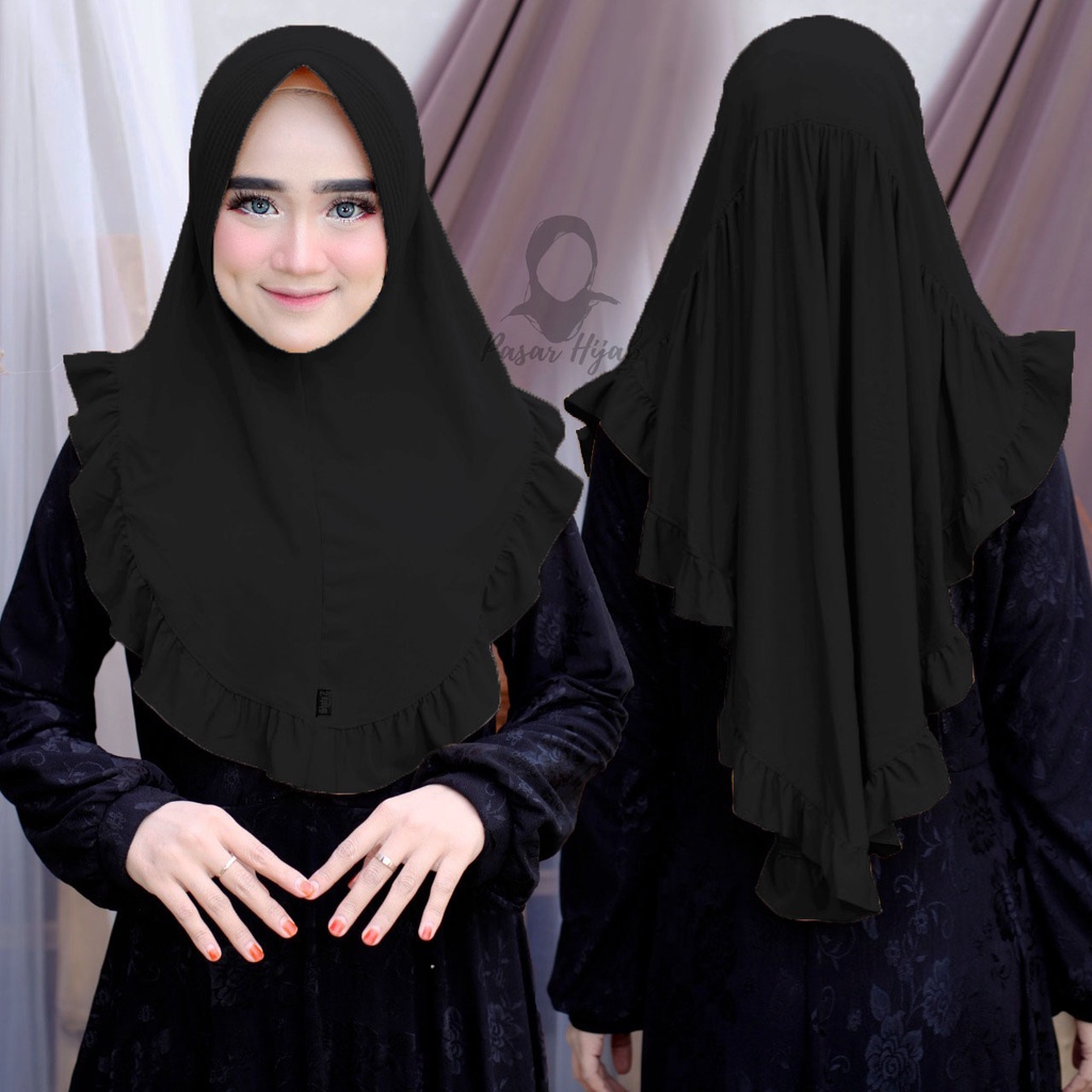 Kerudung Instan MAHKOTA Hijab Bergo Jersey Premium Nayla Hija'b