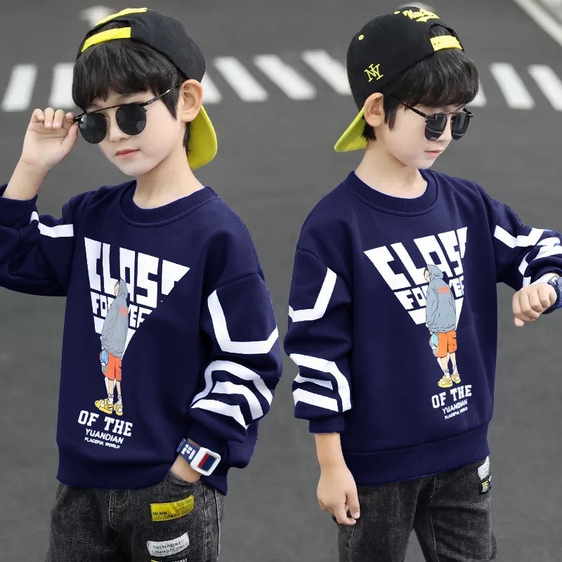 BAJU KAOS SWEATER ANAK LAKI LAKI ATASAN KIDS CLASS LENGAN PANJANG PREMIUM