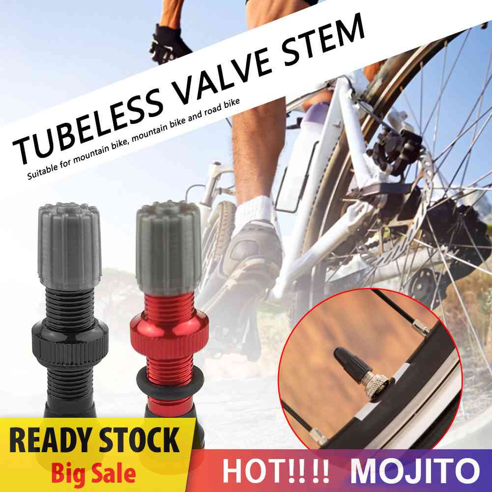 Katup Stem Ban Tubeless 40mm Bahan Aluminum Untuk Sepeda Balap / MTB