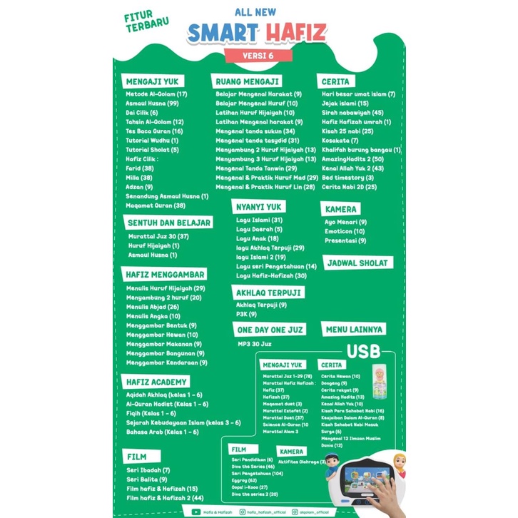 New Smart Hafiz vers 6 Touchscreen original Al-Qolam Garansi Resmi