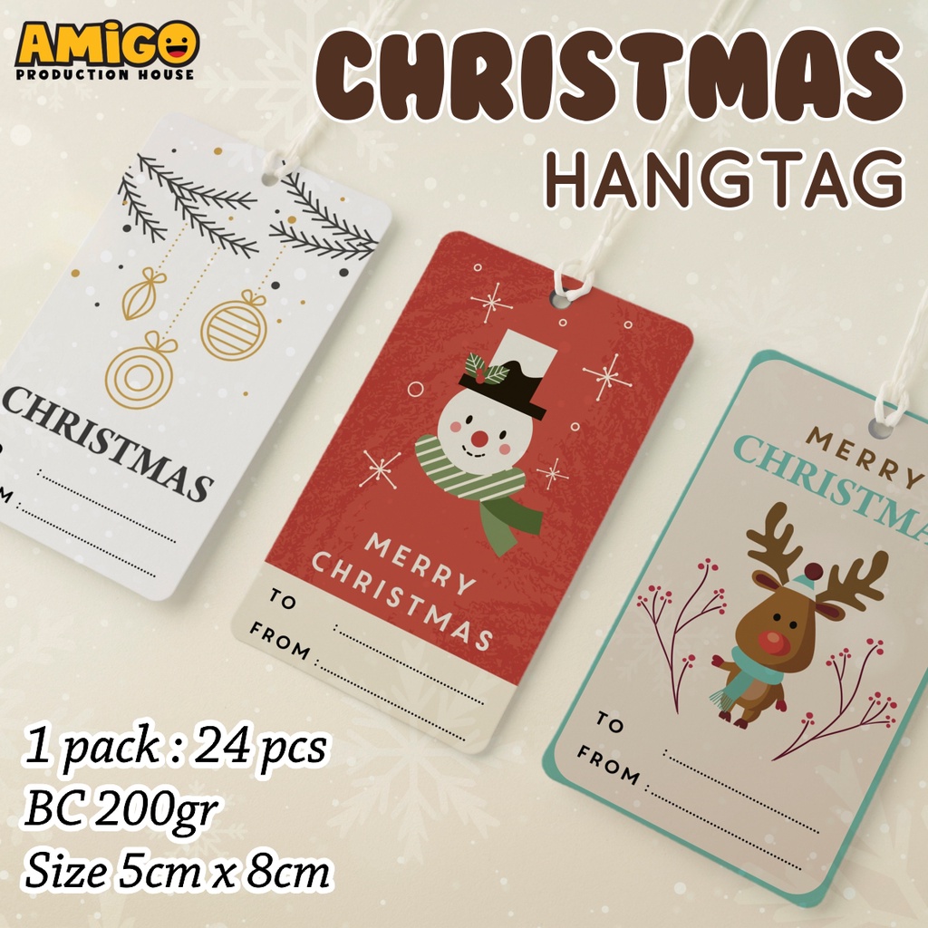 

Hang Tag Natal Tag Ucapan Natal Christmas Tag Custom
