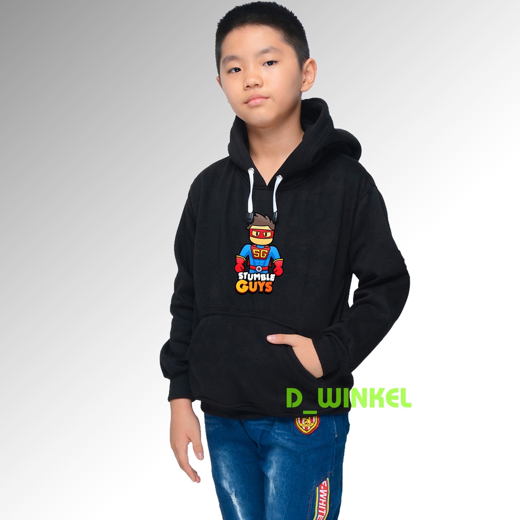 𝐃-𝐖𝐈𝐍𝐊𝐄𝐋 Hoodie Anak Umur 1 - 12 Tahun Switer Anak Stumble Guys Skin Legend Terbaru Bisa Cod Laki Laki Perempuan