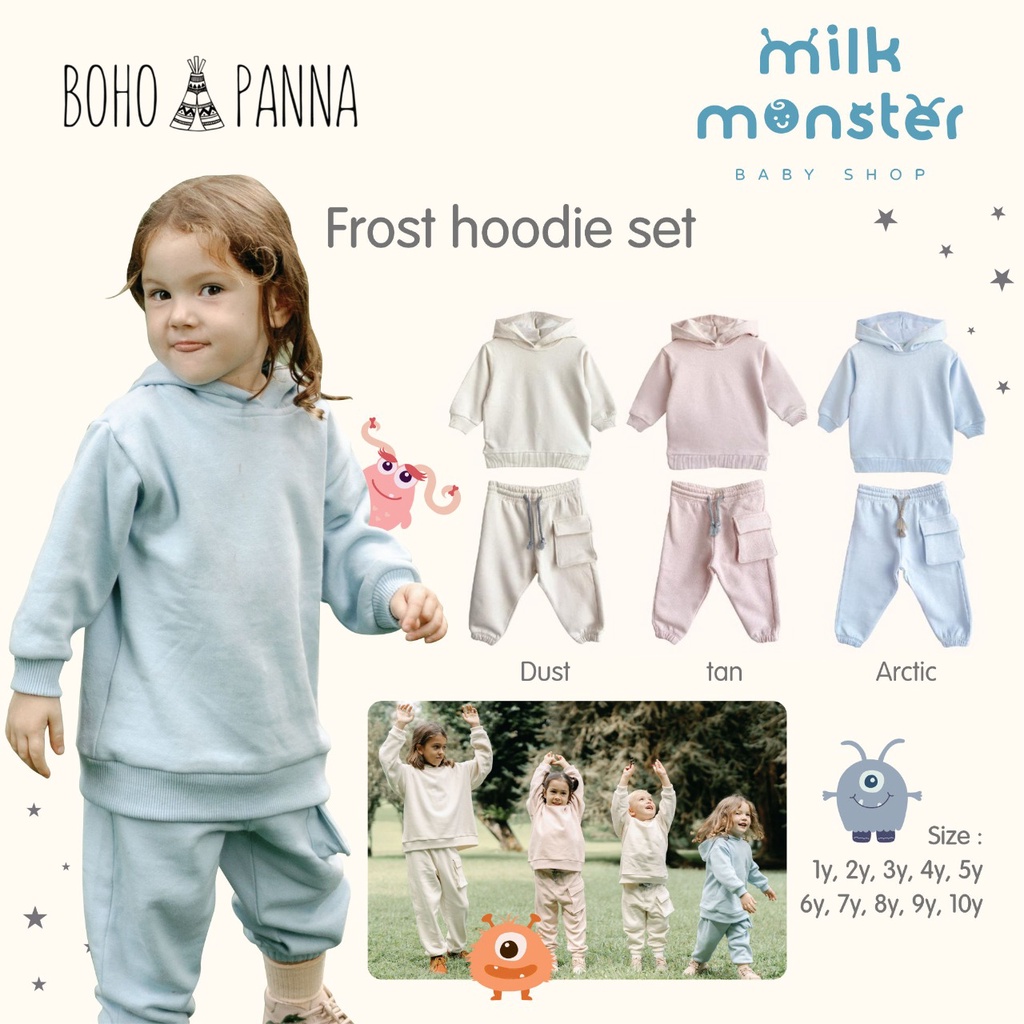 Bohopanna Frost Hoodie / Setelan Anak Set