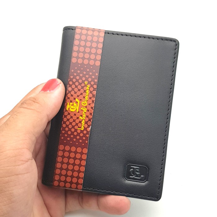 

Namecard Dompet Kartu Card Holder Import Murah - Lombardi Giovanni Oun Black