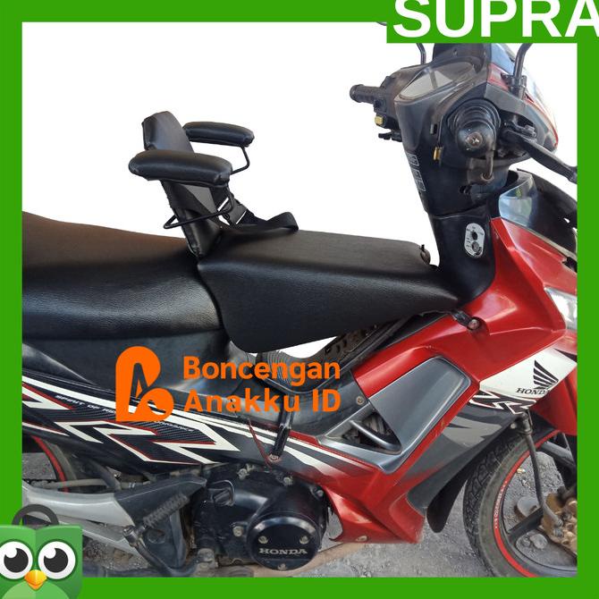 [BISA COD] Kursi Jok Boncengan Anak Motor SUPRA Sandaran Sabuk Pengaman