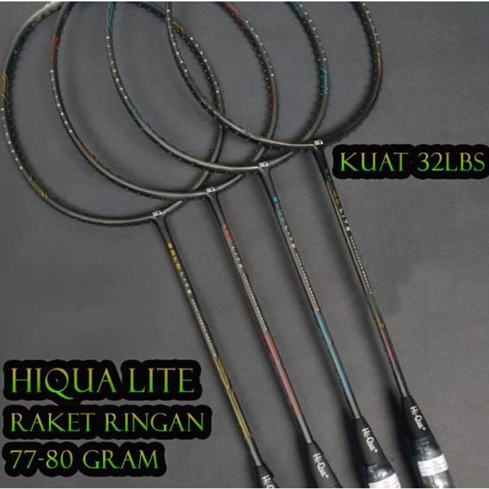 Raket Badminton HIQUA HI-QUA LITE GOLD/CHAMO/BLUE/RED LITE RINGAN 5U