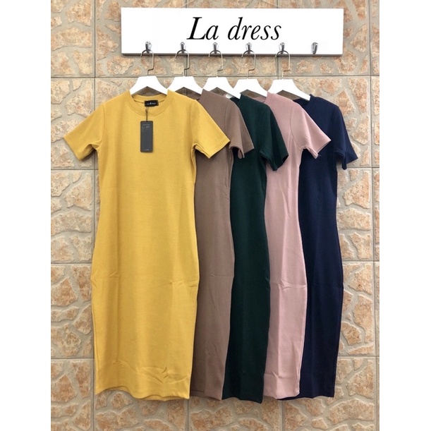 DRESS LA DRESS MODEL ROUNDNECK IMPORT BANGKOK (DRLD328)