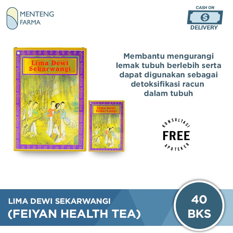 Lima Dewi Sekarwangi (Feiyan Health Tea / Fat Yan Tea) - Teh Herbal Penurun Berat Badan